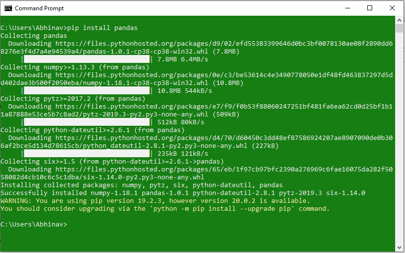 如何在Windows和Linux上安装Python Pandas？