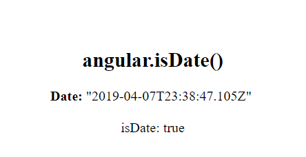 AngularJS如何使用angular.isDate()函数？代码实例