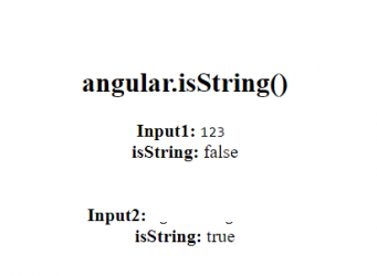 AngularJS | angular.isString()函数用法介绍