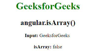 AngularJS angular.isArray()函数