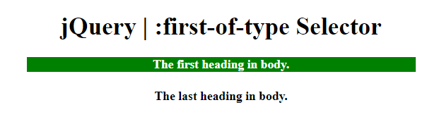 jQuery如何使用:first-of-type选择器？用法示例