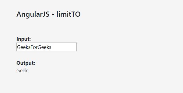 AngularJS | limitTo过滤用法指南