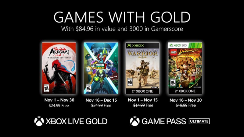 Xbox游戏金牌公开赛2020年11月免费1