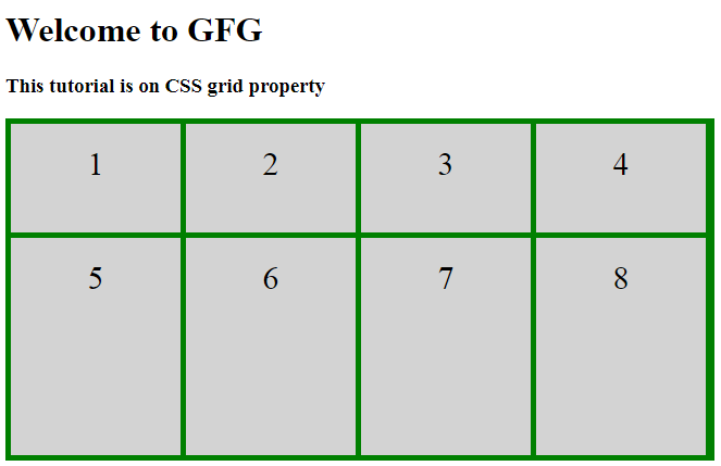 CSS如何使用grid属性？布局图解示例3