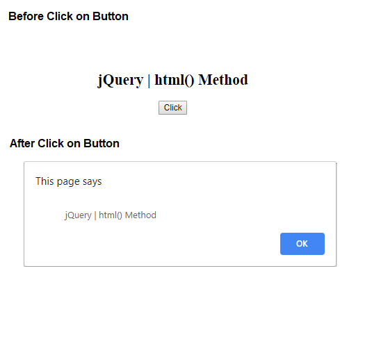 jQuery | html（）方法2