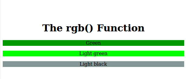 CSS如何使用rgb()函数？用法示例