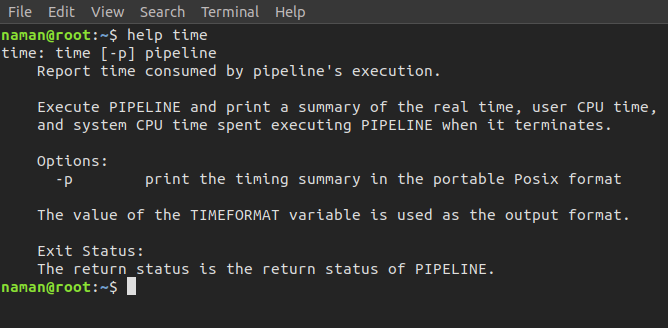 Linux中的time命令及示例3