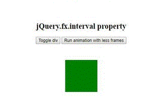 jQuery jQuery.fx.interval属性用法示例