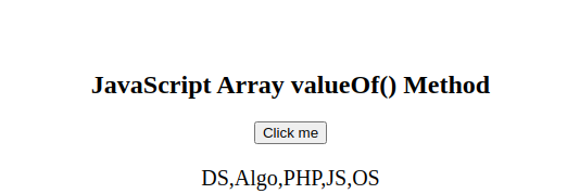 JavaScript数组valueOf()方法1