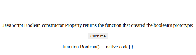 JavaScript布尔构造函数属性