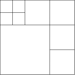 难题：将一个正方形划分为N个较小的正方形4