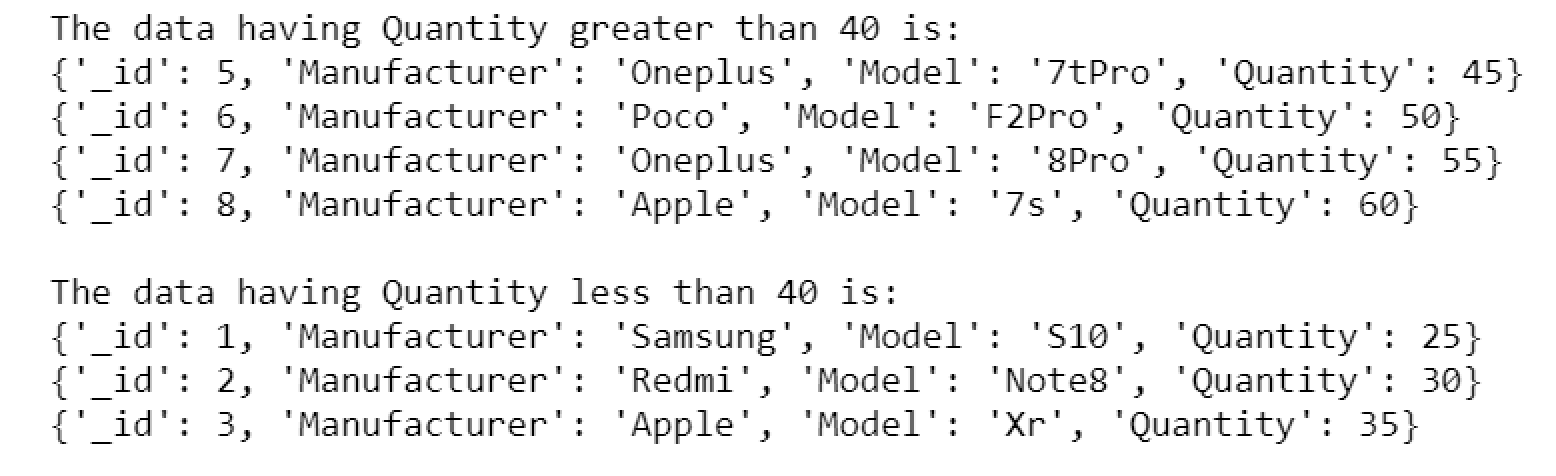 Python MongoDB查询用法示例详细介绍