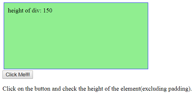 jQuery height()和innerHeight()用法代码实例