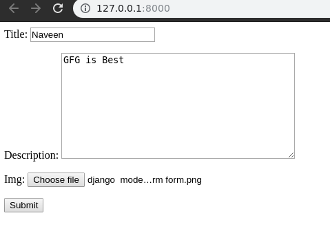 Django ModelForm–从模型创建表单实现示例