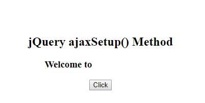 jQuery ajaxSetup()方法用法详细介绍