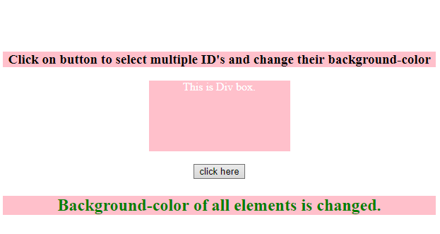 jQuery如何使用多个ID选择器2
