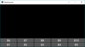 Python使用.kv文件的Kivy中的StackLayout