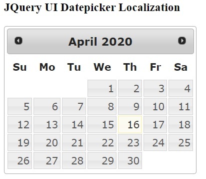 如何使用jQuery创建UI Datepicker？1