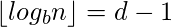 给定以十进制为底的数字N，请以任意底数(底为b)查找其位数