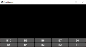 Python使用.kv文件的Kivy中的StackLayout