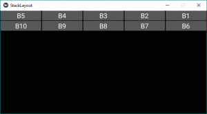 Python使用.kv文件的Kivy中的StackLayout