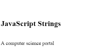 JavaScript字符串的用法示例和一些注意事项