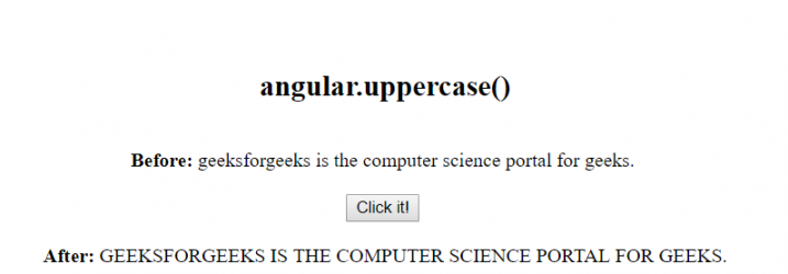 AngularJS angular.uppercase()函数用法示例