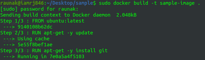 创建安装Git的Docker映像详细示例