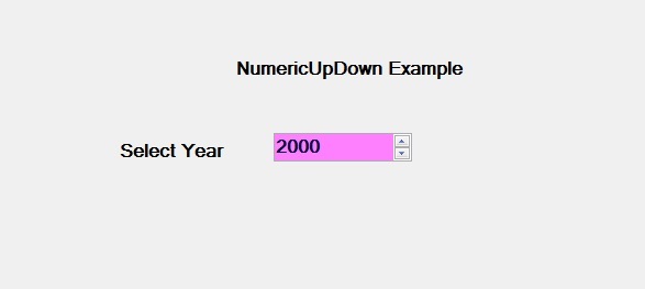 C# NumericUpDown类用法介绍