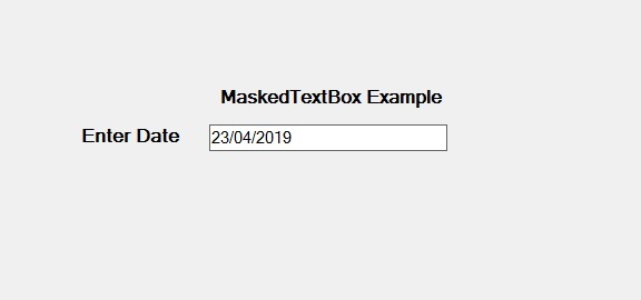 C# MaskedTextBox类用法示例介绍4