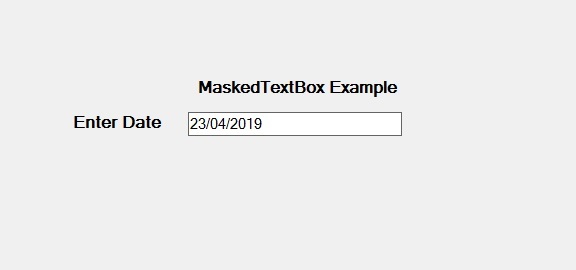 C# MaskedTextBox类用法示例介绍