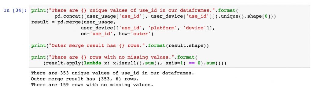 Python dataframe合并列：Pandas合并和连接数据帧（dataframe）