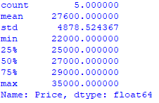 如何获取 Pandas DataFrame 的描述性统计数据