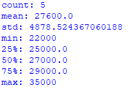 如何获取 Pandas DataFrame 的描述性统计数据