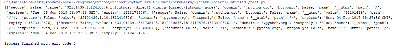 Python 网页抓取处理 Cookie