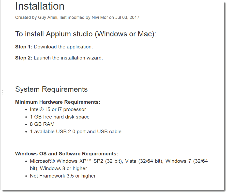 Appium 工作室 1