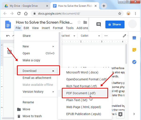 使用 Google Drive 转换