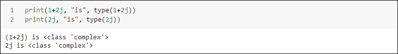Python 中的复数示例