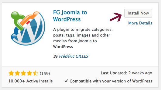 FG Joomla 到 WordPress 插件