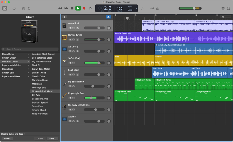 GarageBand – 录音棚