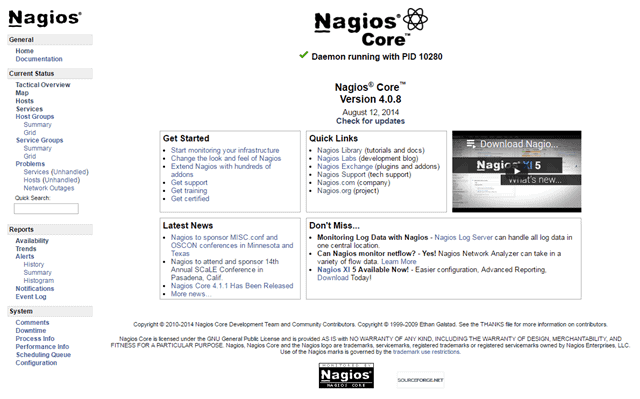 Nagios Core 开源版本 4