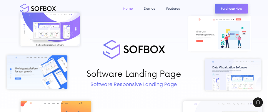 Sofbox - Vue JS 软件登陆页面