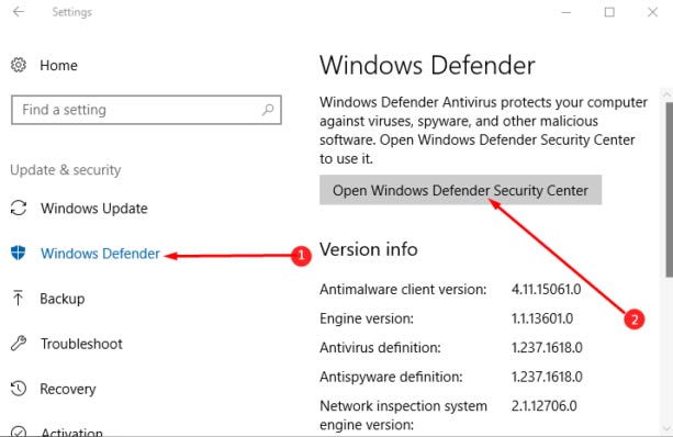 Windows Defender的