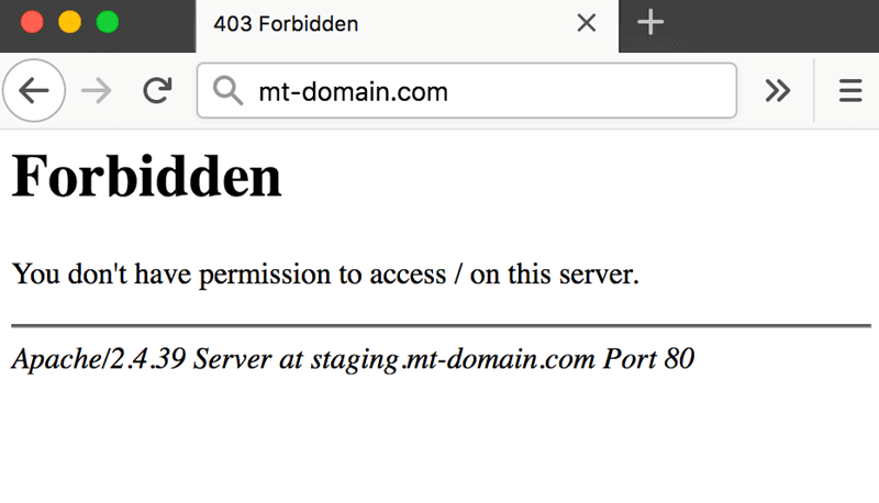 Apache 403 Forbidden错误修复：原因和解决方法