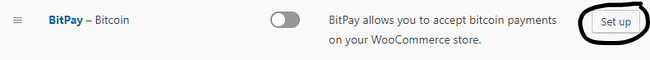 WooCommerce 中的 Bitpay 设置