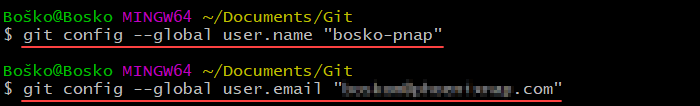 通过 Git Bash 配置 Git。