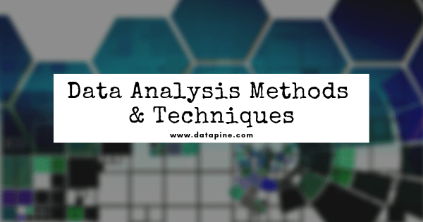 数据分析方法和技术