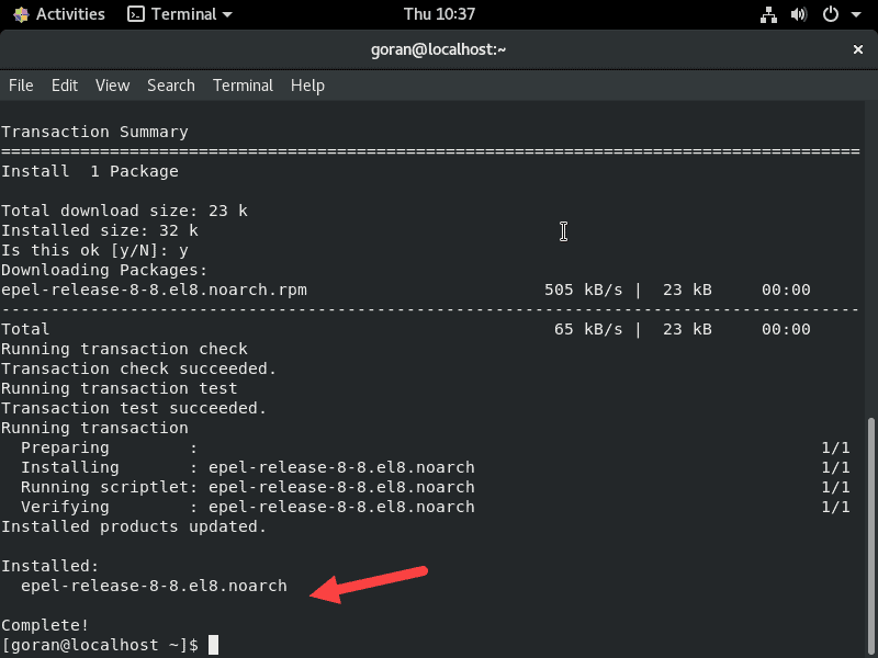 在 CentOS 上添加 EPEL 存储库