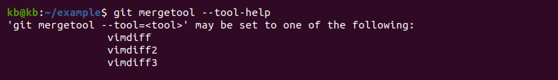 命令 git mergetool --tool-help 的输出