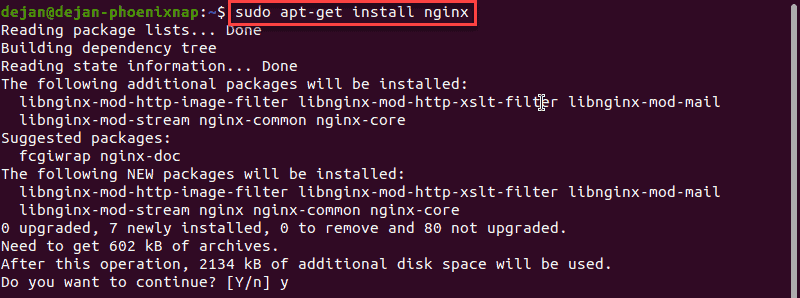 在 Ubuntu 上安装 Nginx 以将其设置为 Kibana 的反向代理。
